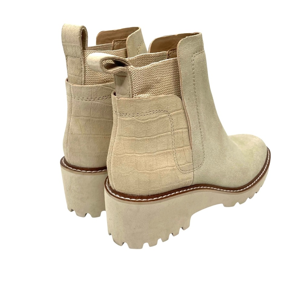 Dolce Vita Huey H20 Wedge Chelsea Booties Size 6 cream tan neutral - Picture 7 of 12